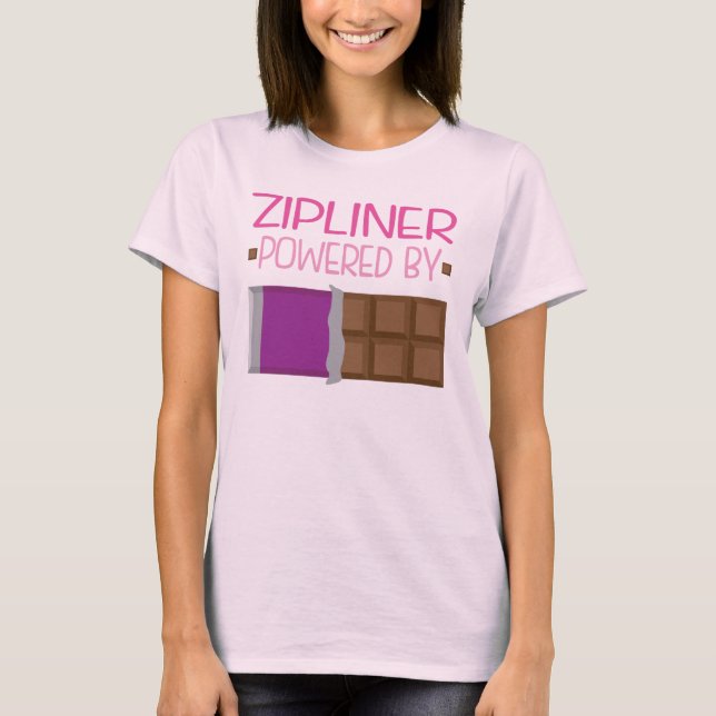 Camiseta Regalo del chocolate de Zipliner para ella (Anverso)