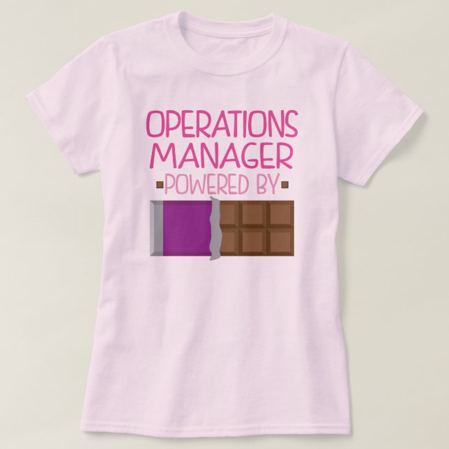 Camiseta Regalo del chocolate del jefe de explotación para (Diseño del anverso)