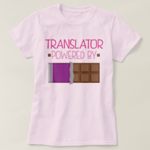 Camiseta Regalo del chocolate del traductor para ella
