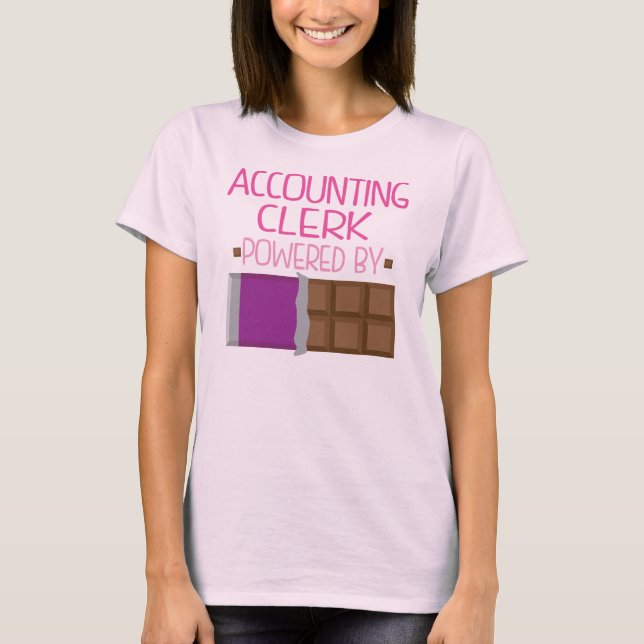 Camiseta Regalo del chocolate del vendedor de contabilidad (Anverso)