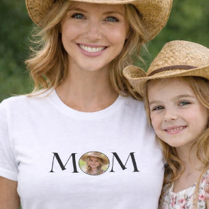 Camiseta Regalo del Día de la Madre con Foto Simple Minimal