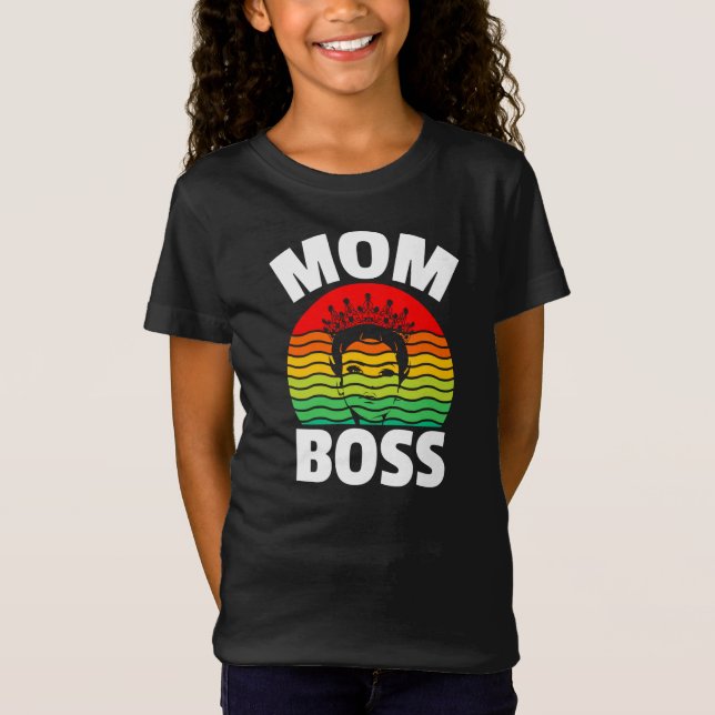 Camiseta Regalo del Día de la Madre del Jefe de la Mamá-666 (Anverso)