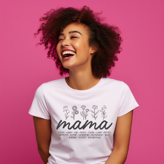 Camiseta Regalo del Día de la Madre Escrituras de la Biblia