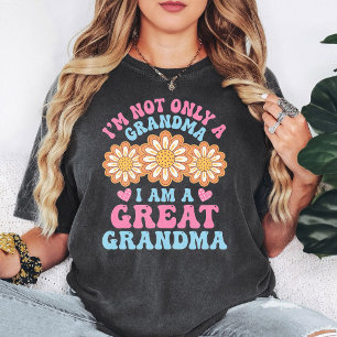 Camiseta Regalo del Día de la Madre Floral Retro Groovy Bis
