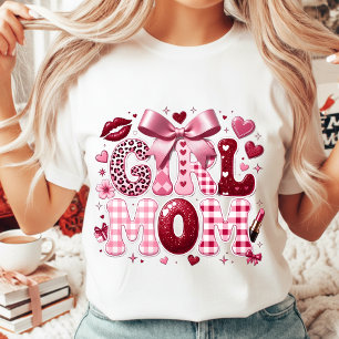Camiseta Regalo del Día de la Madre Glam Chica Mamá Leopard