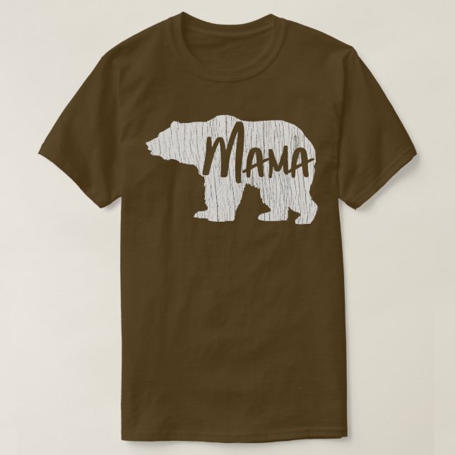 Camiseta Regalo del Día de la Madre Mamá oso Mamá Viñetas M (Diseño del anverso)