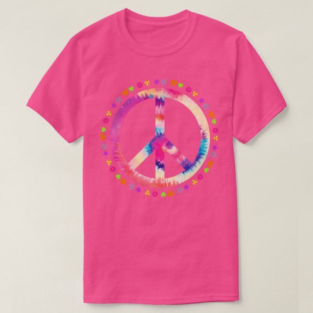 Camiseta Regalo del Día de la Unidad Signo de Paz Hippie Vi (Diseño del anverso)