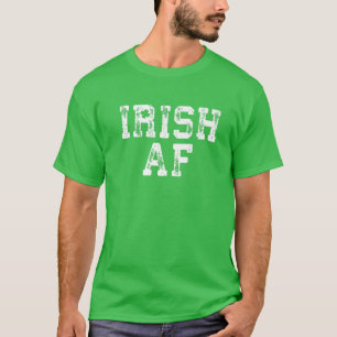 Camiseta Regalo del Día de San Patricio de Irish AF Vintage
