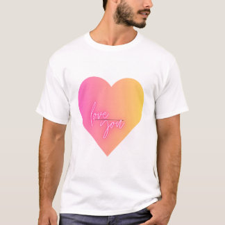 Camiseta regalo del día de san valentín