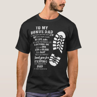 Camiseta Regalo del Día del Padre Bonus del hijo de la hija