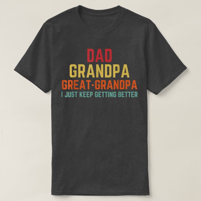 Camiseta Regalo del Día del Padre de los Abuelos  (Diseño del anverso)