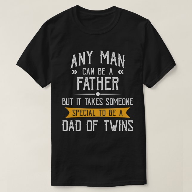 Camiseta Regalo del Día del Padre de los gemelos para papá (Diseño del anverso)