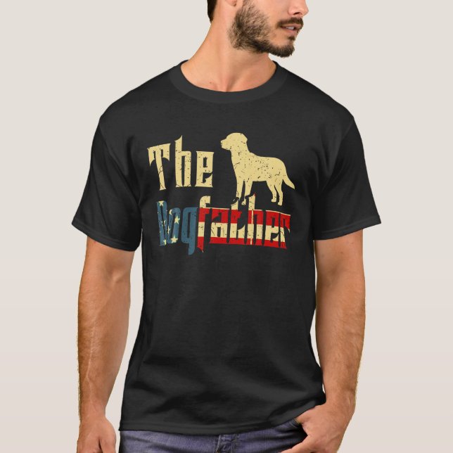 Camiseta Regalo del Día del Padre de los Hombres Labrador P (Anverso)