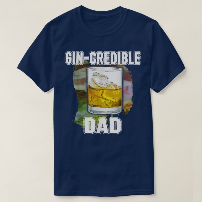 Camiseta Regalo del Día del Padre de los Hombres Tee GinCre (Diseño del anverso)