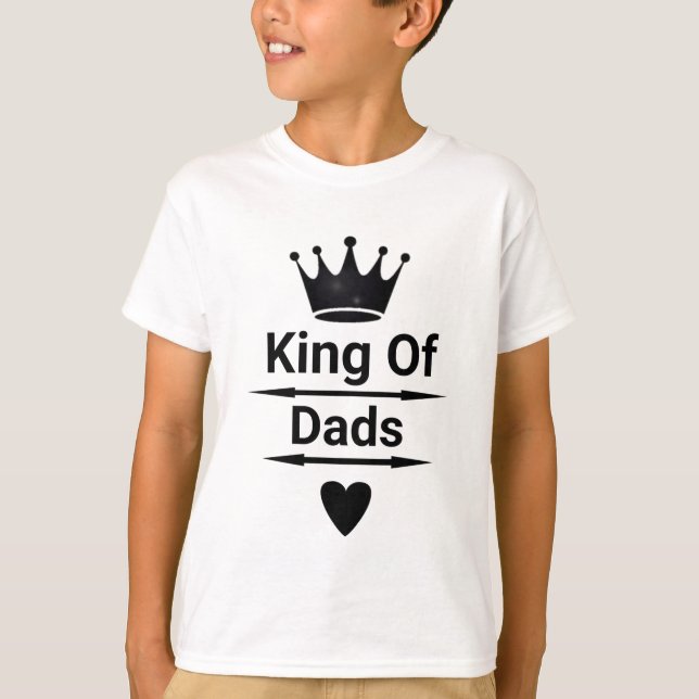 Camiseta Regalo del Día del Padre de los niños de la camise (Anverso)