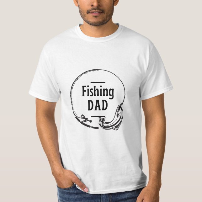 Camiseta Regalo del día del padre de los pescadores (Anverso)