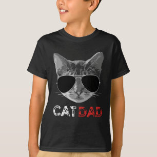Camiseta Regalo del Día del Padre de Papá Gato para los ama