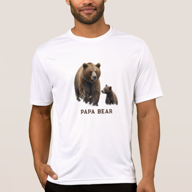 Camiseta *~* Regalo del Día del Padre del OSO de PAPA AP86 (Anverso)