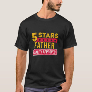 Camiseta Regalo del Día del Padre Funny de 5 estrellas padr
