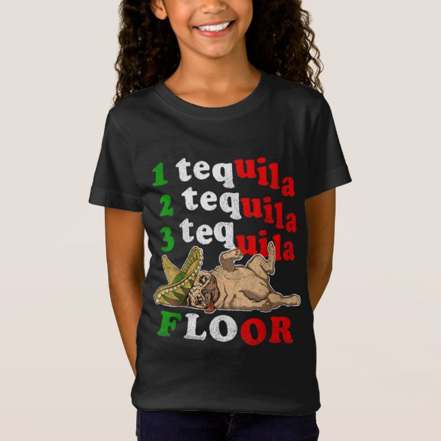 Camiseta Regalo del Día del Padre Gracioso 1 2 3 Tequila Fl (Anverso)