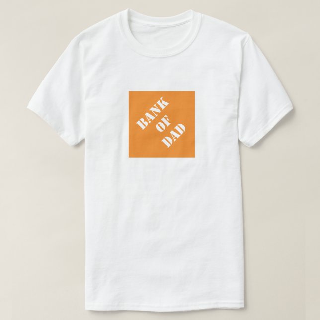 Camiseta Regalo del Día del Padre Humoroso del Banco de Pap (Diseño del anverso)
