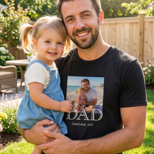 Camiseta Regalo del Día del Padre Mínimo Foto Establecida p