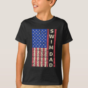 Camiseta Regalo del Día del Padre Natante Bandera Estadouni