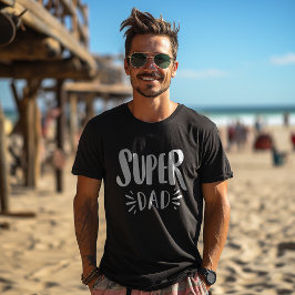 Camiseta Regalo del Día del Padre Negro moderno