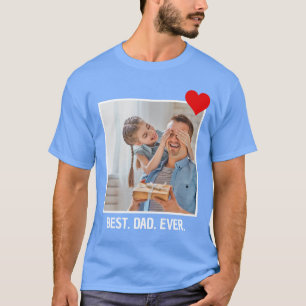 Camiseta Regalo del Día del Padre Personalizado Mejor Foto 