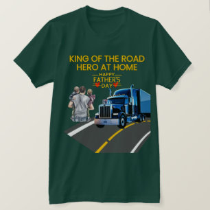Camiseta Regalo del Día del Padre - Rey de la Carretera, hé