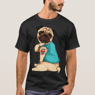 Camiseta Regalo del Día del Padres perro divertido Pug me e