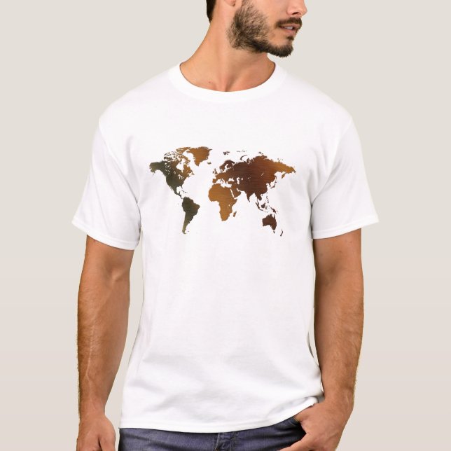 Camiseta Regalo del Diseñador de mapas del mundo antiguo (Anverso)