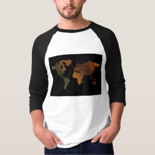 Camiseta Regalo del Diseñador de mapas del mundo antiguo