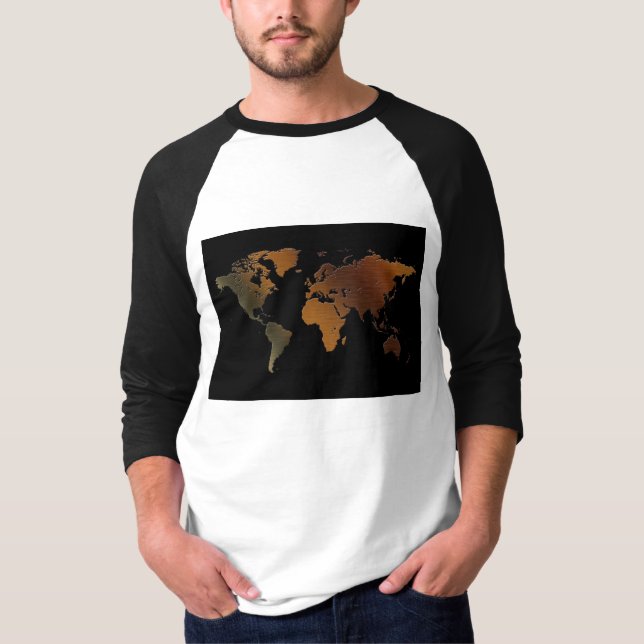 Camiseta Regalo del Diseñador de mapas del mundo antiguo (Anverso)