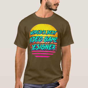 Camiseta Regalo del diseñador de videojuegos retro de los a