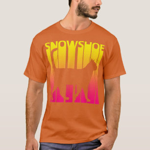 Camiseta Regalo del dueño del gato con raquetas de nieve