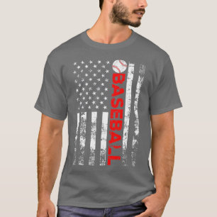Camiseta Regalo del equipo de béisbol de bandera estadounid