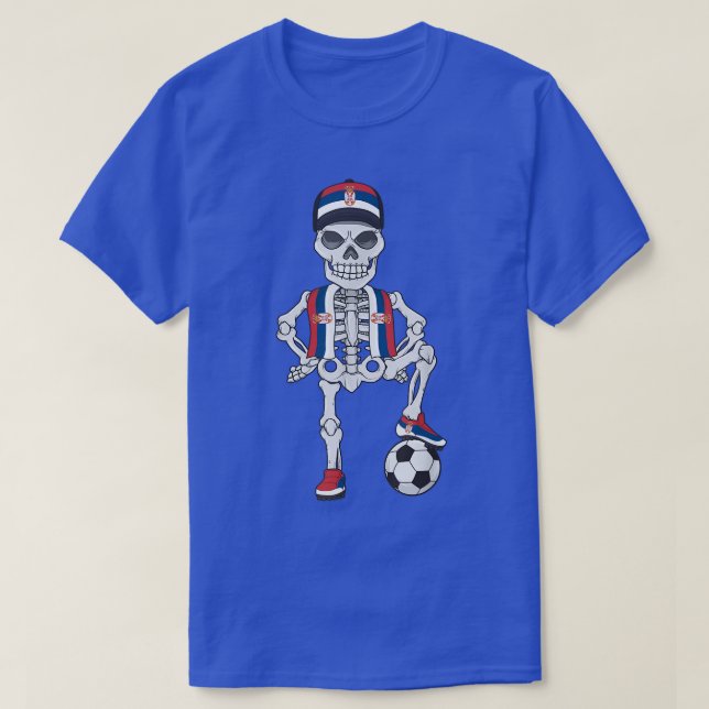 Camiseta Regalo del equipo de fans del Skeleton de Serbia  (Diseño del anverso)