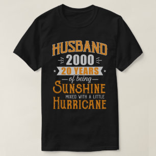 Camiseta Regalo del esposo 2000, 20 años de aniversario del