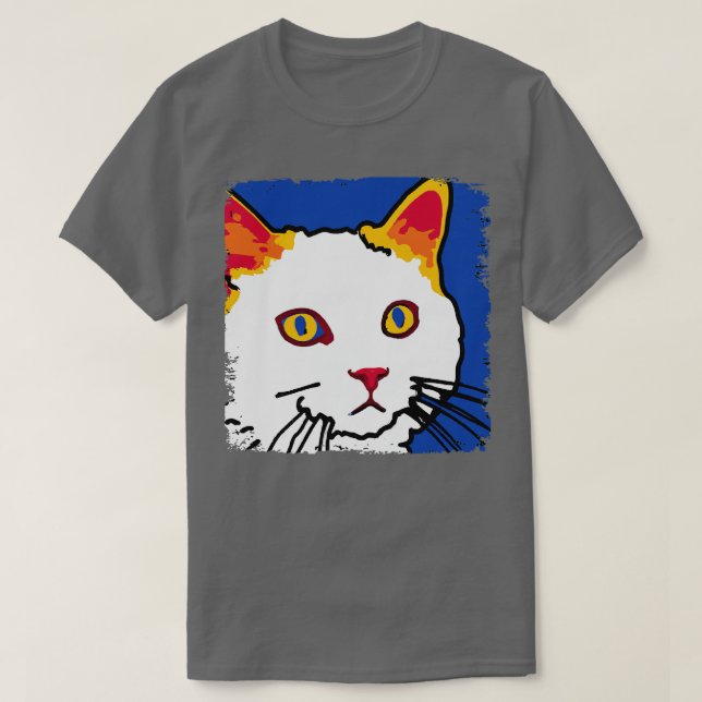 Camiseta Regalo del gato de Van Art de Turco (Diseño del anverso)