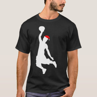 Camiseta Regalo del gorra de Santa de la silueta del