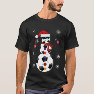 Camiseta Regalo del gorra de Santa del muñeco de nieve del