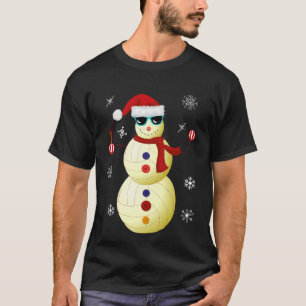 Camiseta Regalo del gorra de Santa del muñeco de nieve del