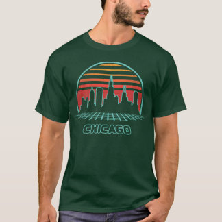 Camiseta Regalo del horizonte de la ciudad de Chicago al es