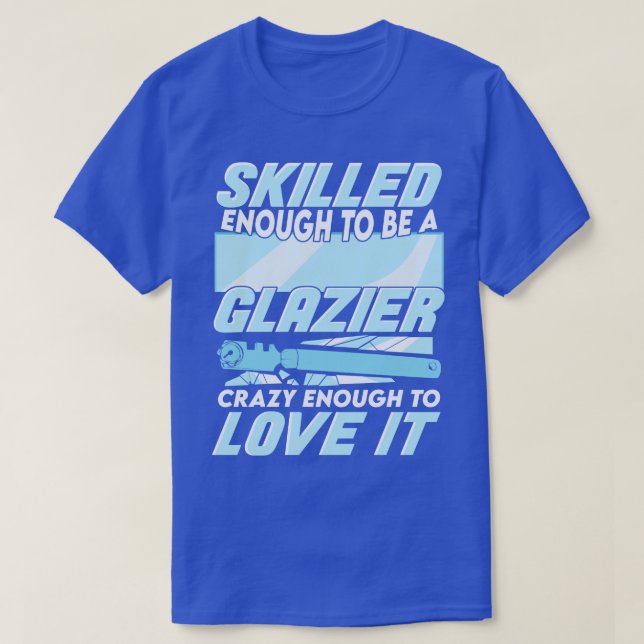 Camiseta Regalo del instalador de vidrio de la ventana de c (Diseño del anverso)