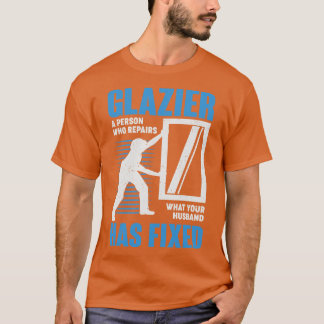 Camiseta Regalo del instalador de vidrio de la ventana de l