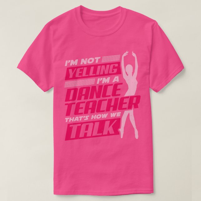 Camiseta Regalo del instructor de danza ballet (Diseño del anverso)