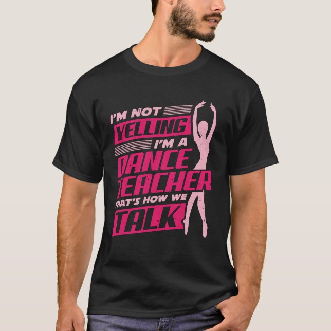 Camiseta Regalo del instructor de danza ballet (Anverso)