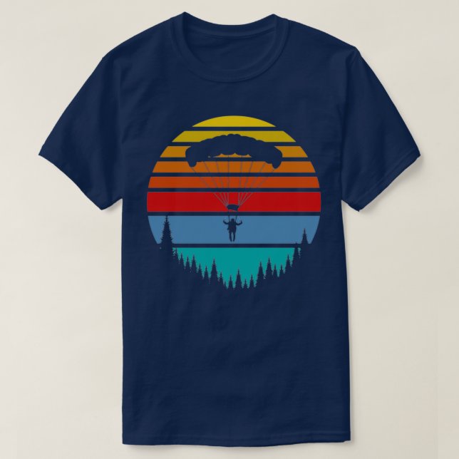 Camiseta Regalo del instructor de paracaidismo en parapente (Diseño del anverso)
