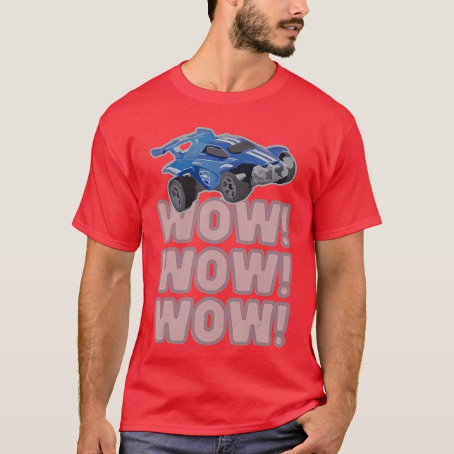 Camiseta Regalo del Juego de Fútbol Rocket Wow Wow Wow (Anverso)